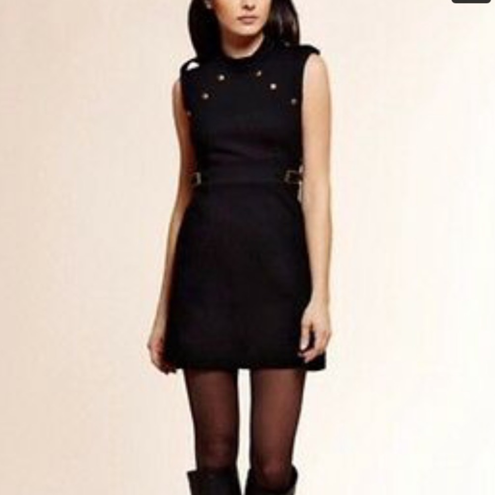 Vivienne Tam Military Inspired Black Dress